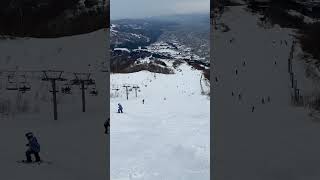 Ishiuchi Maruyama Ski resort main bahn in Mar 2020 石打丸山スキー場 八海山方面も見渡します