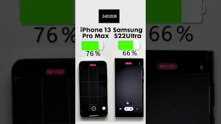 iPhone 13 Pro Max vs. Samsung Galaxy S22 Ultra Battery Test 🔋 Subscribe for more 🤝🏼