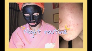 Night routine | 敏感痘肌的晚间护肤流程 | 睡前需要一些仪式感