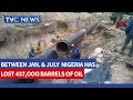 Crude Oil Theft | Nigeria Lost An Average Of 437,000 BPD Btw Jan  And July