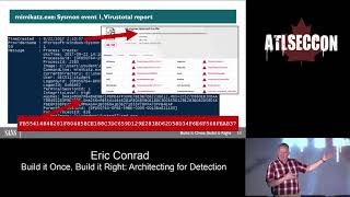 AtlSecCon 2019 Day 01 - Eric Conrad - Build it Once, Build it Right: Architecting for Detection