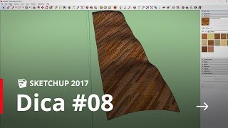 SketchUp - Dica#08 - Texturização Avançada (textura projetada)