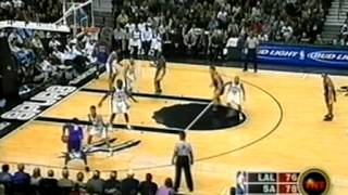 NBA Greatest Duos: Shaquille O'Neal & Kobe Bryant vs Spurs (2003)