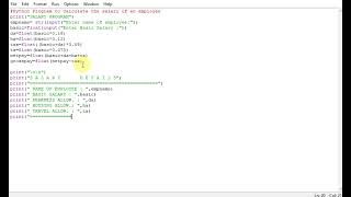 Python Program to calculate the salary of an employee