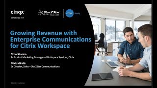 Webinar | Growing Revenue with Enterprise Communications for Citrix Workspace