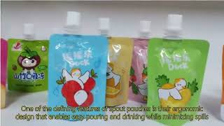 how to fill a spout pouch,liquid spout bag,spout resealable bags with handles