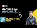 Machine Learning in Web Build ML Based Apps | ML Model with Flask | Mohit Uniyal