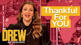 Drew's Extra Thankful for The Drew Barrymore Show This Thanksgiving