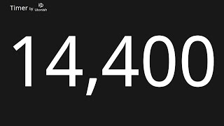 14400 Second Countup Timer