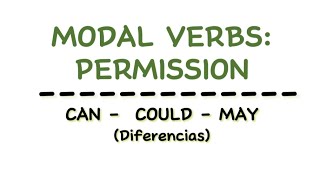 CAN - COULD - MAY | Diferencias | Modal verbs for permission | Verbos modales de permiso en inglés