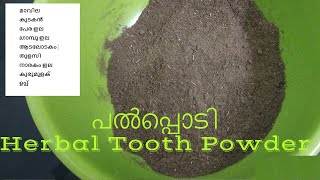 വീട്ടിൽ ഉണ്ടാക്കാം പൽപ്പൊടി Herbal Tooth Powder