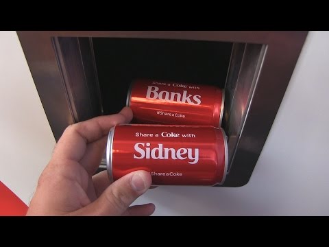 Get your own personalized Coke can at the Share A Coke Tour Get your own personalized Coke can at the Share A Coke Tour