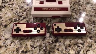 Original Famicom with Kevtris HiDef/HDMI Mod and Integrated 8Bitdo Controllers