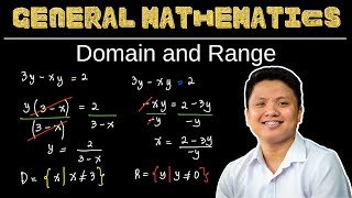 Domain and Range of a Function | General Mathematics