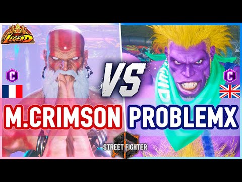 SF6 Mister Crimson (Dhalsim) vs ProblemX (Blanka) Street Fighter 6