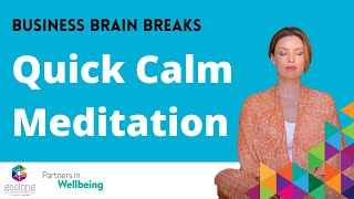 Quick Calm: 6-Minute Guided Meditation by Angie Hilton
