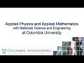 Applied Physics and Applied Mathematics at Columbia University