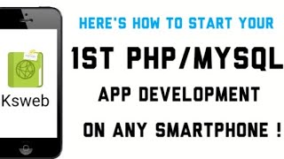 Localhost on any Android device | PHP & MySQL | Local web server | Ksweb tutorial