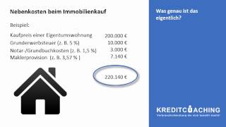 Nebenkosten beim Immobilienkauf - Was ist das eigentlich?