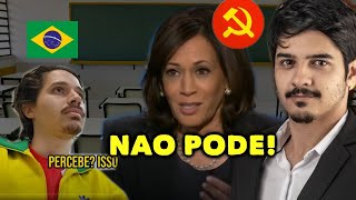 Aluno debate com professora de esquerda