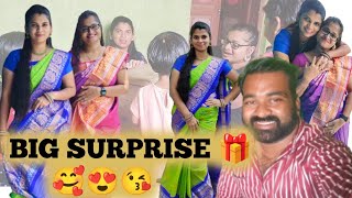 A Big Surprise🎁 For My Family😀🤗|They are Happy 😊🥰| veralevel saree collection😘😍 #shorts #love #tamil