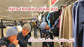 Siêu thị mùa giảm giá, quá trời Alex biết diện ý chăng ba Hùng