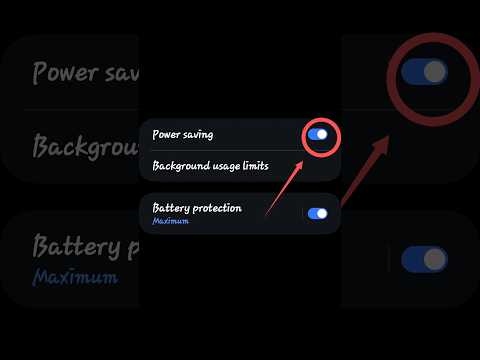 # how to activate power saving mode on mobile? easy