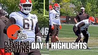 Cleveland Browns ROOKIE Minicamp Highlights DAY 1: Mike Hall JR DEBUT!  + MORE 🔥