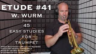 WURM Etude #41 from 45 Easy Studies for Trumpet