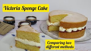 SPONGE Cake (classic Victorian)|comparing two different methods