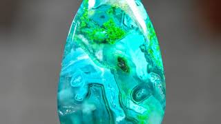 AVAILABLE @LEXXSTONES.COM!Morenci Druzy Gem Silica Chrysocolla Malachite Egg