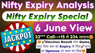Nifty Expiry Day Strategy | Nifty Expiry Day Zero To Hero Strategy & Nifty Prediction For 6 June