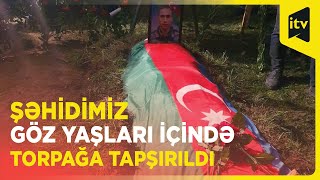 Minaya düşərək şəhid olan hərbçimiz Qəbələdə dəfn olundu