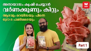 അനായാസം കൃഷി ചെയ്യാൻ വർണക്കൂണും കിറ്റും- ആദവും റെയീസയും പിന്നെ ഗ്രോ ദ ഫൺഗൈയും- Part 1 | Karshakasree