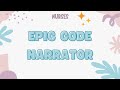 Epic Code Narrator Video Introduction