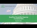 ABLE - Qualified Disability Expense Fundamentals