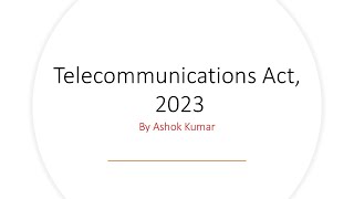 Telecommunication Act 2023