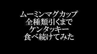 ムーミンマグカップ全種類引くまでケンタッキー食べ続けてみた