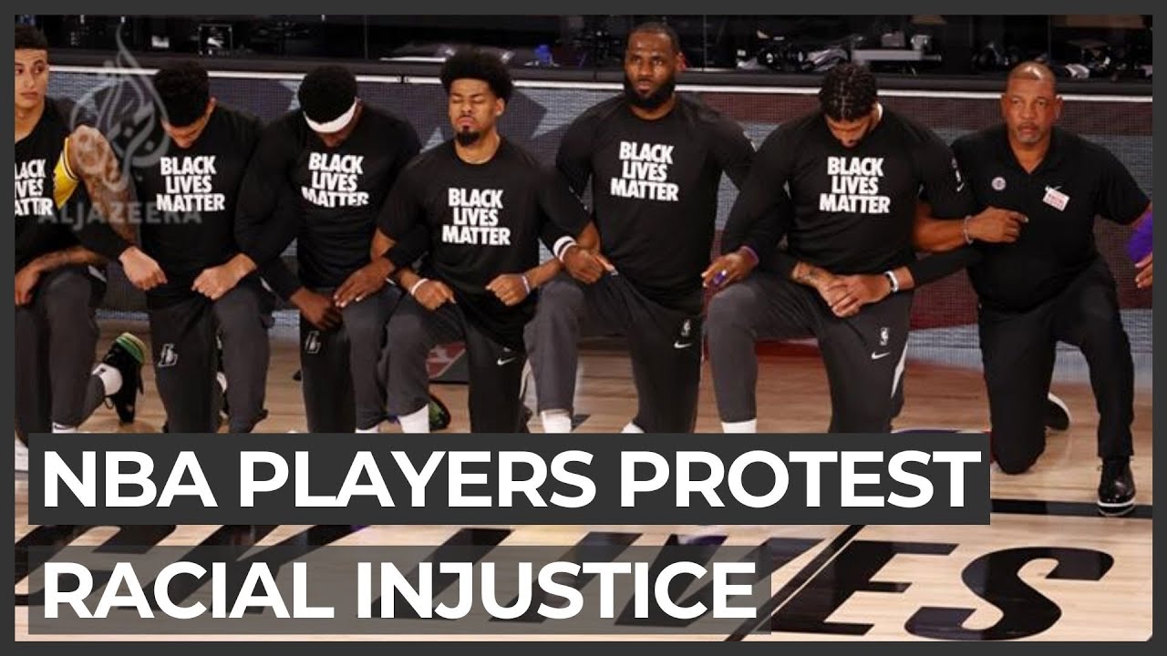 NBA Players Protest Racial Injustice As League Returns To Action - YouTube