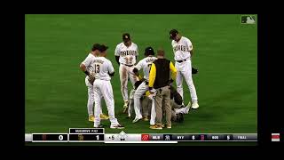 Jurickson Profar SCARY Collision, Carted Off - San Diego Padres