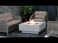 elementi manhattan outdoor gas firepit table 36 inches natural gas fire pit patio heater