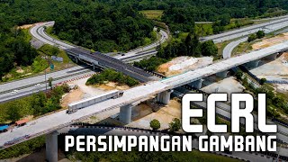 ECRL Gambang Interchange (Lebuhraya Pantai Timur LPT), Gambang, Pahang | East Coast Rail Link (ECRL)