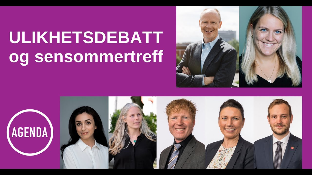 Tankesmien Agendas Ulikhetdebatt- Og Sensommertreff - YouTube