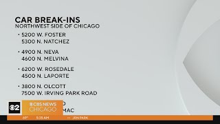 CPD issues alert of 10 vehicle break-ins on Northwest Side