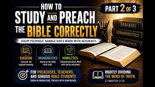 How to Study and Preach the Bible Correctly | Exegesis, Hermeneutics & Homiletics Explained -Day 2/3