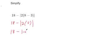 Simplify absolute value expressions