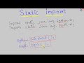 Java-99  Static Import in Java || Basics of Import in Java