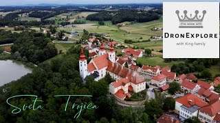 Sveta Trojica v Slovenskih goricah (Slovenia) fimi x8 se 4k drone footage #026