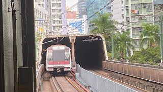 「搭紅綫遇見異綫車」 MTR KTL/TKL M-train  A243/A244 中環至佐敦 深水埗至葵芳（異綫車）