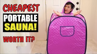 We Bought the CHEAPEST SUANA on AMAZON | Portable Steam Sauna Spa Unboxing and R